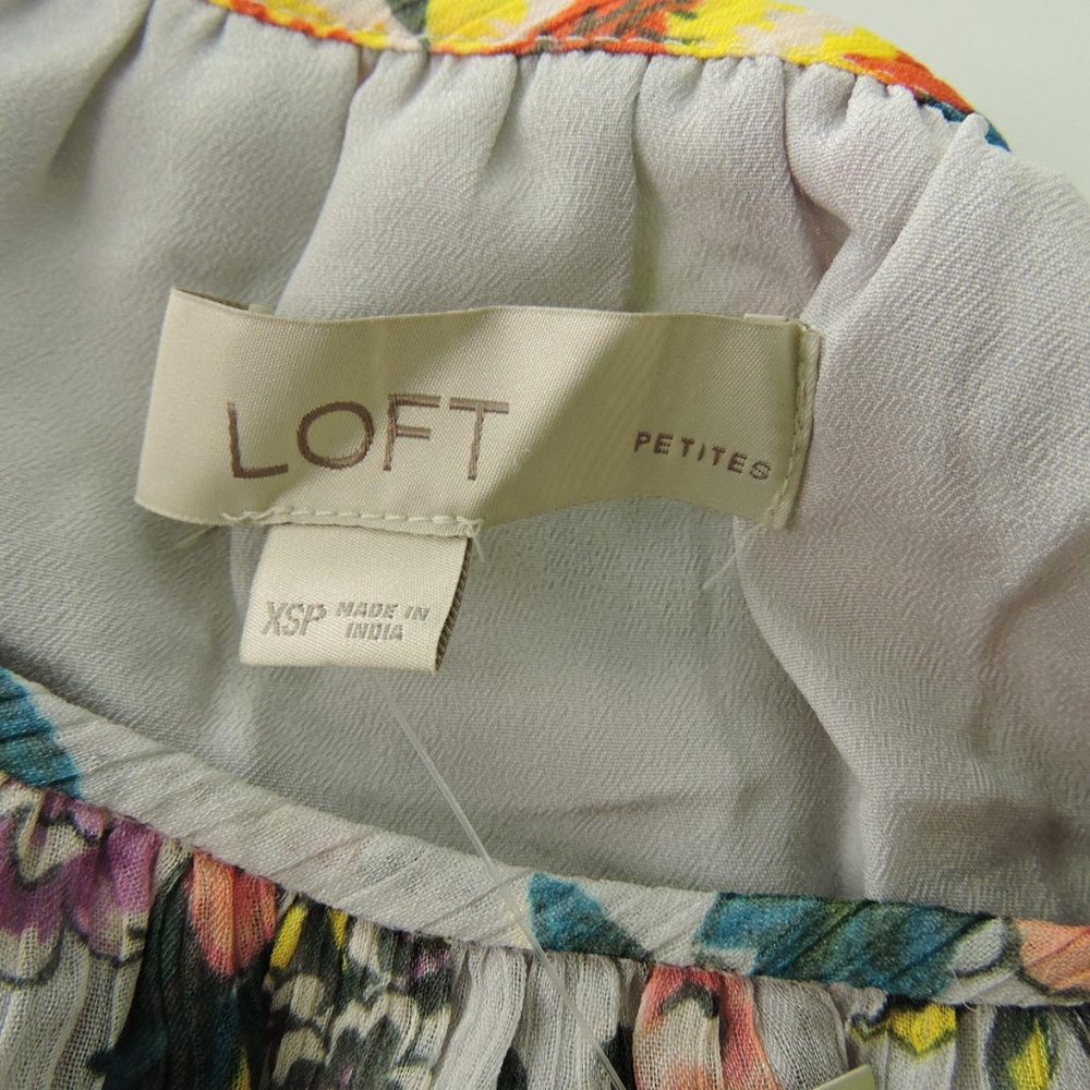 Ann Taylor Flounce Ruffle floral romantic dress_7